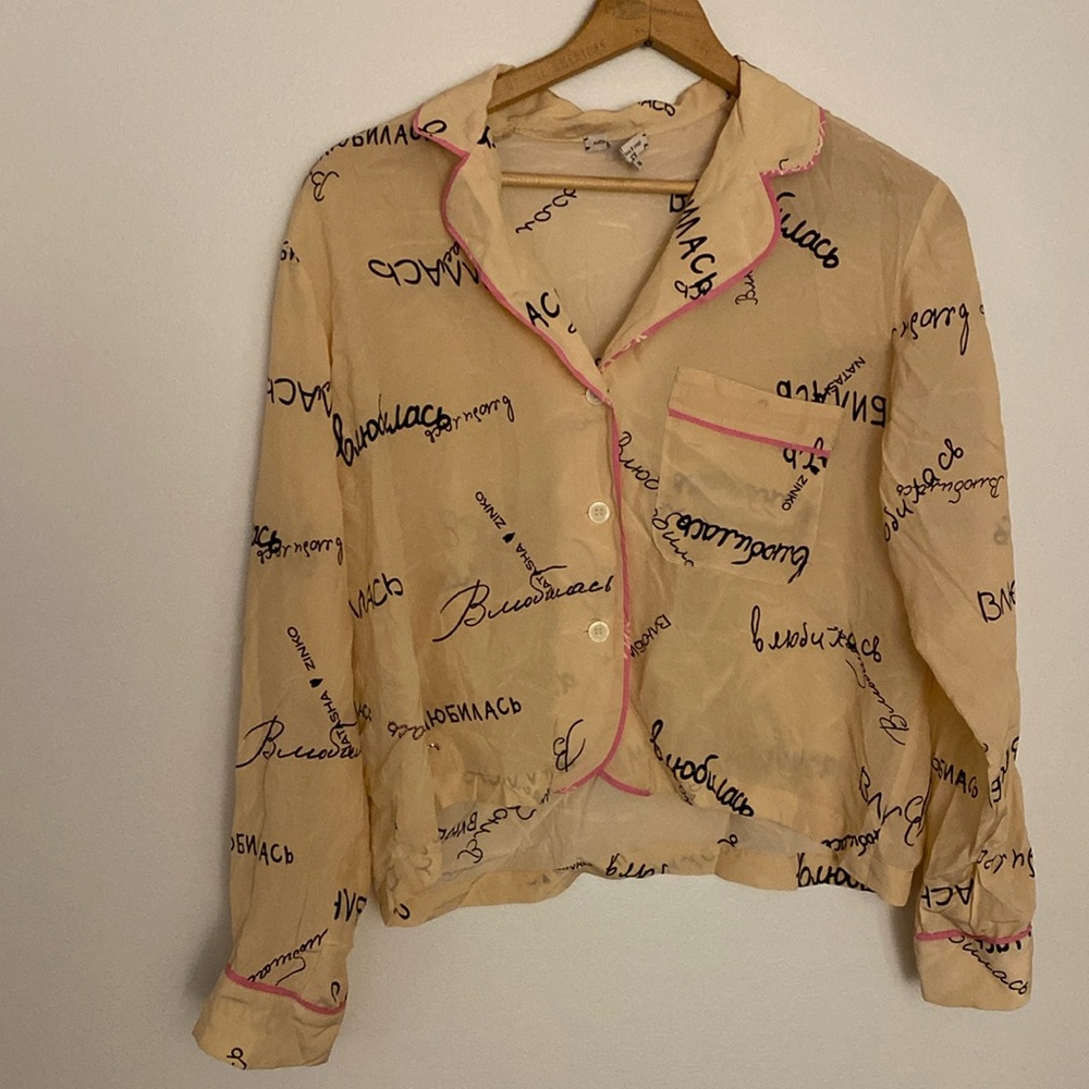 Natasha Zinko 100% Silk Top